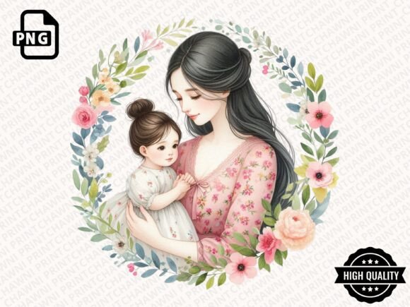 Download Watercolor Mother's Day Floral Clipart - Premium Bundle
