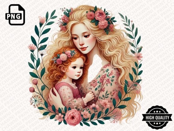 Download Watercolor Mother's Day Floral Clipart - Premium Bundle