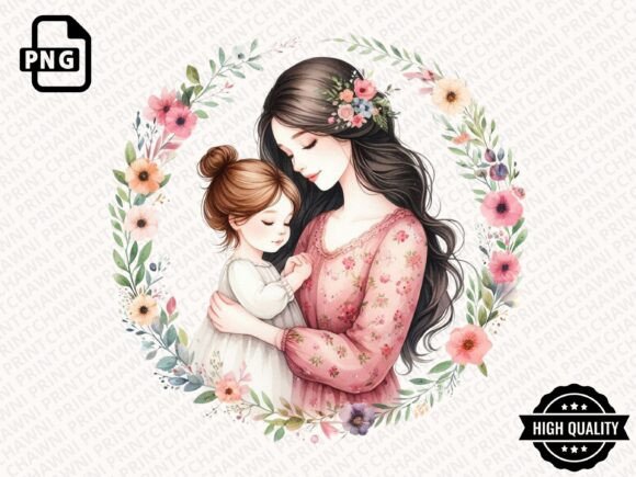 Download Watercolor Mother's Day Floral Clipart - Premium Bundle