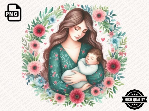 Download Watercolor Mother's Day Floral Clipart - Premium Resources