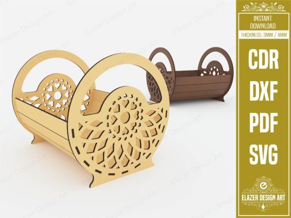 Download Laser Cut Decorative Basket Svg Files - Decorative Collection