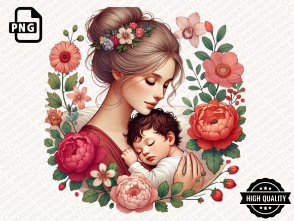Download Watercolor Mother's Day Floral Clipart - Premium Resources